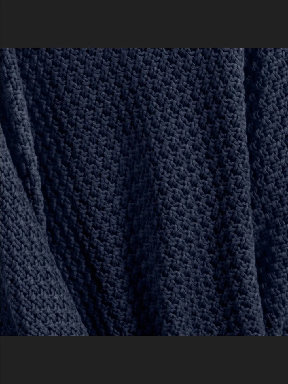 Everyday Knit Throw Blanket Dark Blue - Threshold™